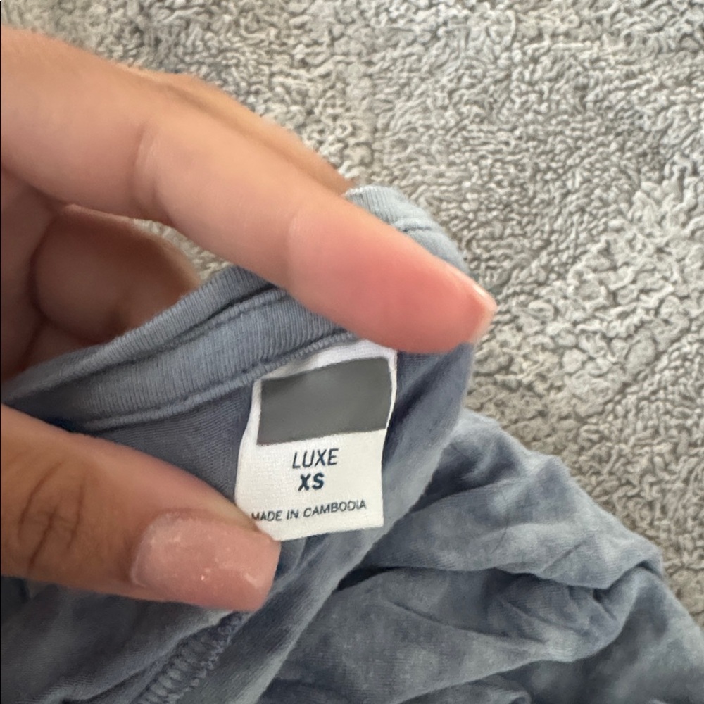 Luxe Cloudy Blue Tank Top - Picture 3 of 3